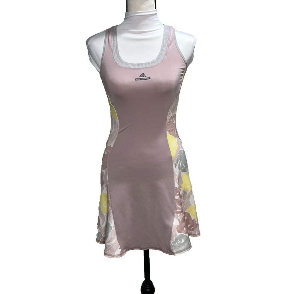 Adidas Stella McCartney Barricade Tennis Dress Purple And Flower Pattern Size XS